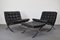 Barcelona Living Room Set by Ludwig Mies van der Rohe for Alivar, 1980s, Set of 3 1