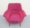 Armchair in Dark Pink, 1950s 2
