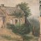 Rustic Farm with Garden, Late 19th Century, Oil on Panel, Imagen 6