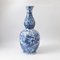 Antique Delft Style Vase by Louis Fourmaintraux 1