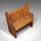 Antique Victorian English Pine Bench or Pew, Image 7