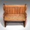 Antique Victorian English Pine Bench or Pew, Image 8