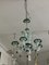 Chandelier in Murano Glass with Green Decorations 8