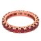 2.11K Brilliant Cut Natural Red Ruby & 18K Gold Eternity Band Ring from Berca 2