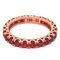 2.11K Brilliant Cut Natural Red Ruby & 18K Gold Eternity Band Ring from Berca, Imagen 2