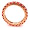 2.11K Brilliant Cut Natural Red Ruby & 18K Gold Eternity Band Ring from Berca 1