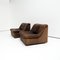 DS46 Seats in Thick Buffalo Leather from De Sede, Set of 2 2