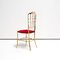Italian Brass Chiavari Side Chair, Immagine 6