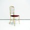 Italian Brass Chiavari Side Chair, Image 3