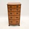 Slim Antique Burr Walnut Chest of Drawers 1