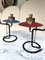 Mid-Century Italian Candleholders in Lacquered Metal and Brass, 1950s, Set of 2 7