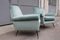 Armchairs in Green Velvet by Gigi Radice for Minotti, 1950s, Set of 2 5