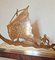 Art Deco Brass Boat Sculpture by L. Gerfaux, Immagine 7