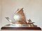 Art Deco Brass Boat Sculpture by L. Gerfaux, Immagine 6