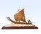 Art Deco Brass Boat Sculpture by L. Gerfaux, Immagine 1