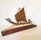 Art Deco Brass Boat Sculpture by L. Gerfaux 3