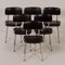 Black Result Chairs by Friso Kramer and Wim Rietveld for Ahrend De Cirkel, 1960s, Set of 6 3