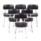 Black Result Chairs by Friso Kramer and Wim Rietveld for Ahrend De Cirkel, 1960s, Set of 6 1
