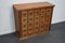 French Pine Apothecary Cabinet or Bank of Drawers, Mid 20th Century 16