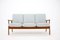 Teak 3-Seater Sofa, Denmark, 1960s, Immagine 2