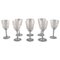 French Art Deco Cavour White Wine Glasses in Crystal Glass, Set of 8, Image 1