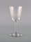 French Art Deco Cavour White Wine Glasses in Crystal Glass, Set of 8, Image 3
