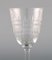 French Art Deco Cavour White Wine Glasses in Crystal Glass, Set of 8 5