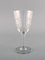 French Art Deco Cavour Red Wine Glasses, 1920s, Set of 8 3