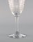 French Art Deco Cavour White Wine Glasses in Crystal Glass, Set of 8 4