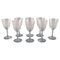 French Art Deco Cavour White Wine Glasses in Crystal Glass, Set of 8, Image 1