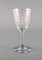 French Art Deco Cavour White Wine Glasses in Crystal Glass, Set of 8 3