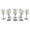 French Art Deco Cavour Liqueur Glasses in Crystal Glass, Set of 8 1