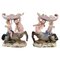 Antique Figurative Compotes in Hand-Painted Porcelain from Meissen, Set of 2, Imagen 1