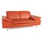 Loop Orange Leather Sofa by Willi Schillig 8