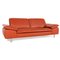 Loop Orange Leather Sofa by Willi Schillig 9