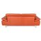 Loop Orange Leather Sofa by Willi Schillig 11
