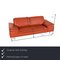 Loop Orange Leather Sofa by Willi Schillig 2