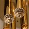 Gilt Brass Set with Swarovski Balls by Ernst Palme for Palwa, 1960s, Set of 5 13