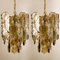 Small Citrus Swirl Smoked Glass Chandeliers from Kalmar, Austria, 1960s, Set of 2 14