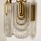 Decorated Glass and Brass Wall Lights from Kaiser, 1970s, Germany, Set of 2 11