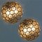 Circle Iron and Bubble Glass Sconces from Glashütte, 1960s, Set of 6, Immagine 8