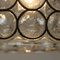 Circle Iron and Bubble Glass Sconces from Glashütte, 1960s, Set of 6 7
