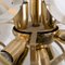 Smoked Glass and Brass Chandelier in the Style of Vistosi, Italy, 1970s, Immagine 8