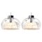 Hand Blown Glass Pendant Lights from Doria, Germany, 1970s, Set of 2, Image 1