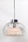 Hand Blown Glass Pendant Lights from Doria, Germany, 1970s, Set of 2 7