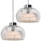 Hand Blown Glass Pendant Lights from Doria, Germany, 1970s, Set of 2 2