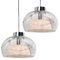 Hand Blown Glass Pendant Lights from Doria, Germany, 1970s, Set of 2, Image 2