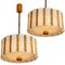 Drum Gold-Plated and Ice Glass Sconce by J. T. Kalmar, Immagine 7
