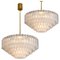Ballroom Chandeliers with 130 Blown Glass Tubes, Set of 2 1
