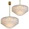 Ballroom Chandeliers with 130 Blown Glass Tubes, Set of 2, Image 1